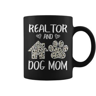 Realtor And Dog Mom Cute Flowers For Women Coffee Mug - Monsterry