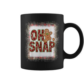 Red Cheerful Sparkly Oh Snap Gingerbread Christmas Cute Xmas Coffee Mug - Monsterry AU