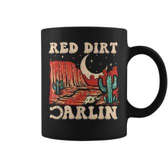 Red Dirt Country Music Western Theme Coffee Mug - Monsterry