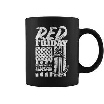 Red Friday Deployed Navy Family Coffee Mug - Monsterry