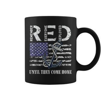 Red Friday Military Deployed Navy Soldier Us Flag Veteran Coffee Mug - Monsterry UK