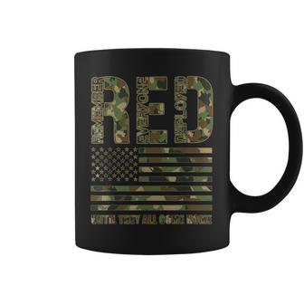 Red Friday Military Veteran Remember Everyone Deployed Camo Coffee Mug - Monsterry UK