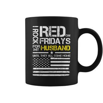 Red Friday Military Wife Wear Red For My Husband Coffee Mug - Monsterry DE