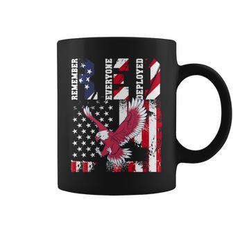 Red Friday Remember Everyone Deployed Patriotic Coffee Mug - Monsterry