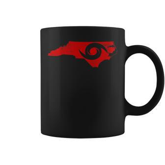 Red North Carolina Eye Of The Hurricane Coffee Mug - Seseable