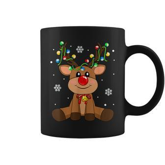 Red Nose Rudolph Reindeer Costumes Christmas Family Matching Coffee Mug - Monsterry AU