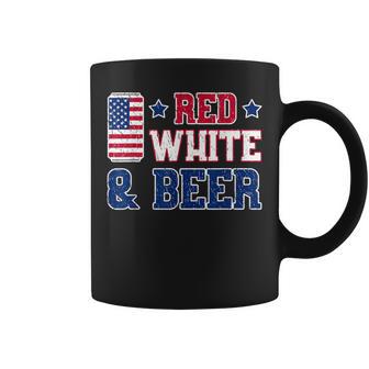 Red White And Beer Usa 4Th Of July Drinking Coffee Mug - Monsterry UK