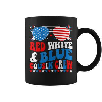 Red White And Blue Cousin Crew 4Th Of July American Flag Coffee Mug - Monsterry UK