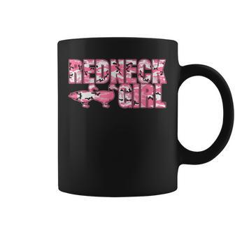Redneck Girl Pink Camouflage With Two Ducks Coffee Mug - Monsterry