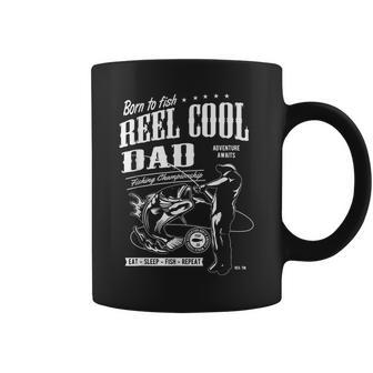 Reel Cool Dad Fishing Fathers Day Coffee Mug - Monsterry