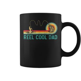 Reel Cool Dad Vintage Retro Fishing Fisherman Dad Coffee Mug - Monsterry AU