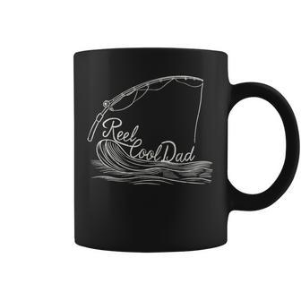 Reel Cool Dads Best Father Fishing Enthusiast Fathers Day Coffee Mug - Seseable