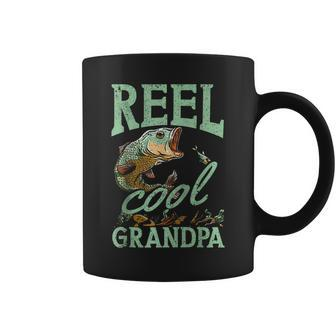 Reel Cool Grandpa Fishing Grandpas Father's Day Dad Coffee Mug - Seseable