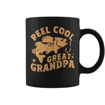 Reel Cool Great Grandpa Fishing Father's Day Dad Joke Coffee Mug - Thegiftio UK