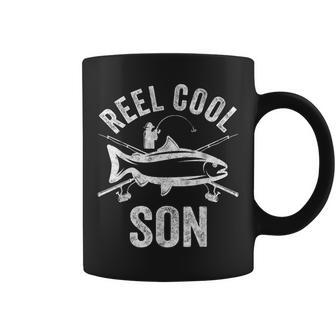 Reel Cool Son Fisherman Christmas Father's Day Coffee Mug - Monsterry
