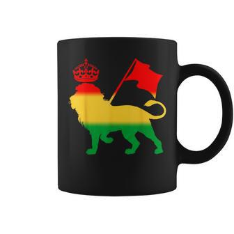 Reggae Rasta Lion Rastafarian Jamaican Music Coffee Mug - Thegiftio UK