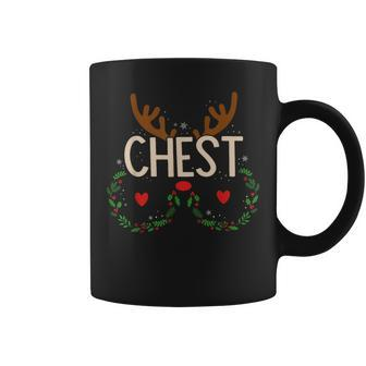Reindeer Chest Nuts Matching Chestnuts Christmas Couples Coffee Mug - Thegiftio UK