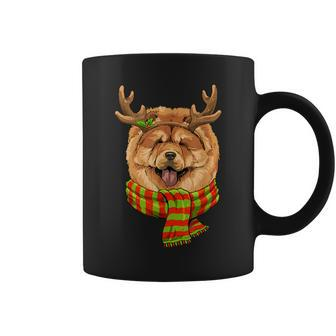 Reindeer Chow Chow Christmas Xmas Dog Chow Chow Lover Coffee Mug - Monsterry UK