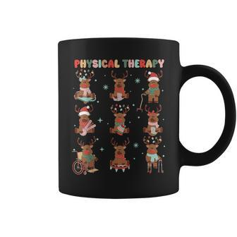 Reindeer Physical Therapy Pt Physical Therapist Christmas Coffee Mug | Mazezy