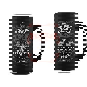 Reis Blood Runs Through My Veins Vintage Family Name Coffee Mug - Seseable