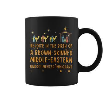 Rejoice In The Birth Of A Brown Skinned Middle Eastern Coffee Mug - Seseable