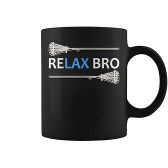 Relax Bro Lacrosse Lax Team Lacrosse Coffee Mug - Monsterry DE