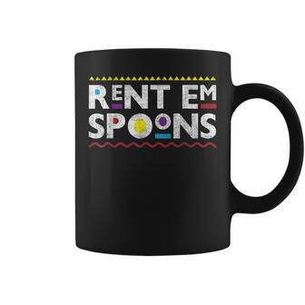 Rent Em Spoons 90'S Style African Coffee Mug - Monsterry