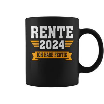 Rente 2024 Ich Habe Fertig Rentner Black Tassen - Seseable