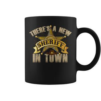 There's A New Sheriff In Town Deputy Sheriff Police Officer Coffee Mug | Mazezy AU