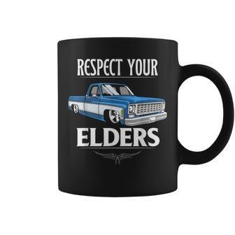 Respect Your Elders Classic Pickup Truck Lovers Coffee Mug - Monsterry UK