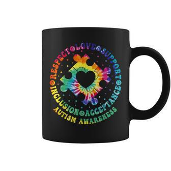 Respect Love Support Acceptance Autism Awareness Puzzle Coffee Mug | Mazezy AU