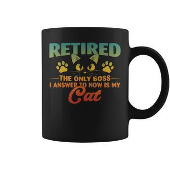 Retired Cat Retirement 2024 Decoration Women Coffee Mug - Monsterry AU