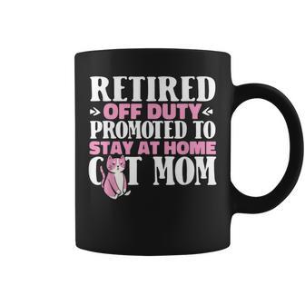 Retired Cat Pensioner Retire Retirement Coffee Mug - Monsterry CA