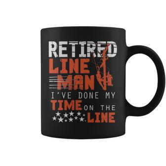 Retired Lineman Retirement Coffee Mug | Mazezy