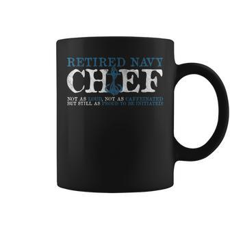 Retired Navy Chief Petty Officer Cpo Loud Caffeinated Proud Coffee Mug - Monsterry UK