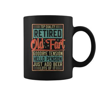 Retired Old Fart Retirement 2022 Vintage Old Man Coffee Mug - Monsterry UK