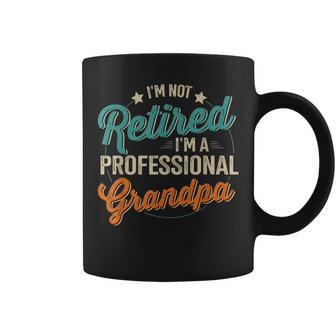 Retired Professional Grandpa Fathers Day Birthday Christmas Coffee Mug - Seseable
