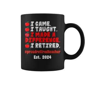 Retired Teacher Class Of 2024 Retirement School Coffee Mug - Seseable