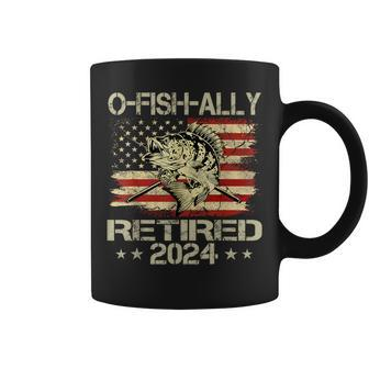 Retirement 2024 Fisherman O-Fish-Ally Retired 2024 Coffee Mug - Monsterry AU