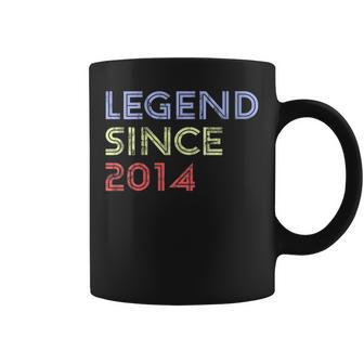 Retro 10 Years Old Vintage Legend Since 2014 10Th Birthday Coffee Mug - Monsterry UK