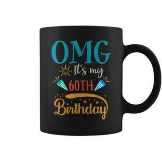 Retro 60 Years Old Omg It's My 60Th Birthday Coffee Mug - Thegiftio UK