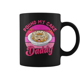 Retro 60S 70S Pound My Cake Daddy Adult Humor Father's Day Coffee Mug - Monsterry