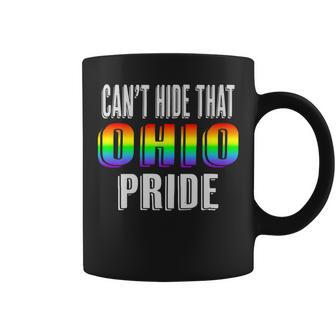 Retro 70'S 80'S Style Can't Hide That Ohio Gay Pride Coffee Mug - Monsterry
