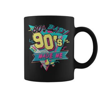 Retro 80S Baby 90S Made Me Vintage 90'S 1990S 1980S Coffee Mug - Monsterry