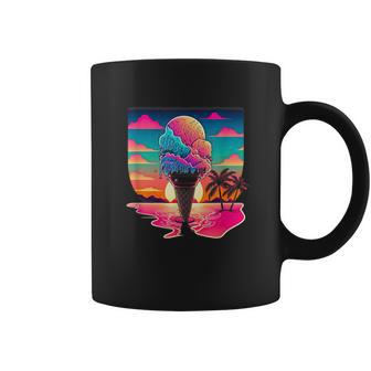 Retro Aesthetic Ice Cream Coffee Mug - Monsterry