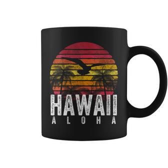 Retro Aloha Hawaii Hawaiian Island 1980S Vintage Women Coffee Mug - Monsterry DE