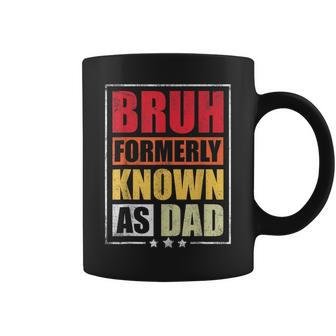 Retro American Flag Bruh Formerly Known As Dad Father's Day Coffee Mug - Thegiftio UK
