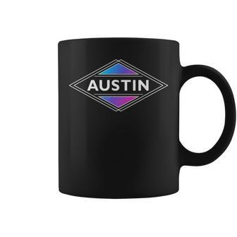 Retro Austin Texas Souvenir Vintage Graphic Womens Coffee Mug - Monsterry