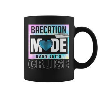 Retro Baecation Mode Baby Let's Cruise Love Vacation Couples Coffee Mug - Monsterry