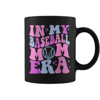 Retro In My Baseball Mom Era Game Day Baseball Lover Coffee Mug - Seseable